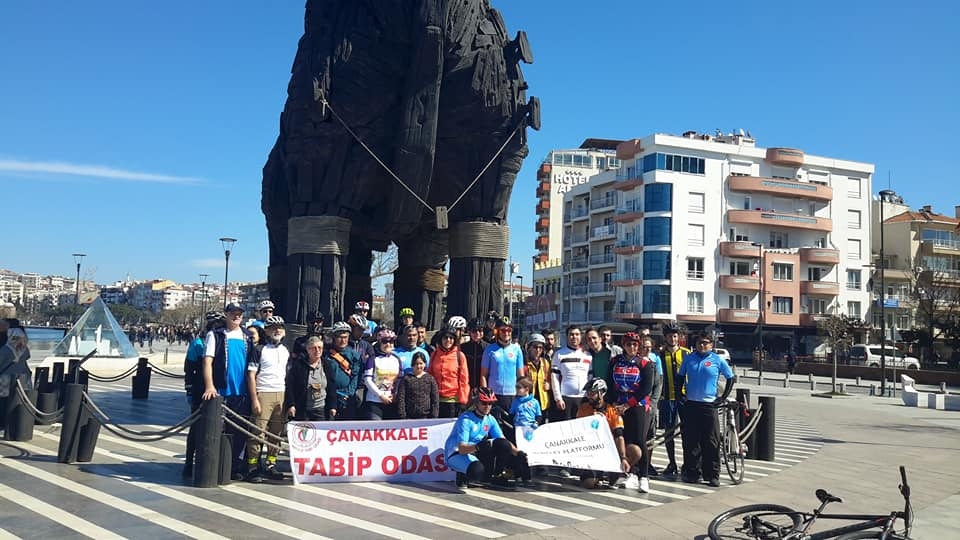 14 Mart Tıp Haftası Etkinlikleri Bisiklet Turu Gerçekleştirildi