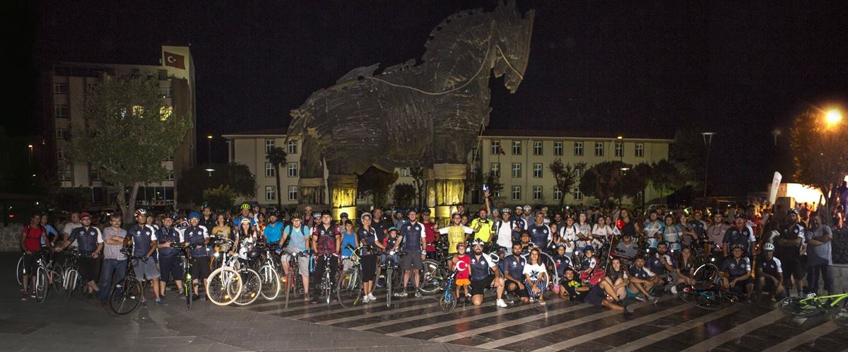 Troia Festivali Bisiklet Turu Gerçekleştirildi