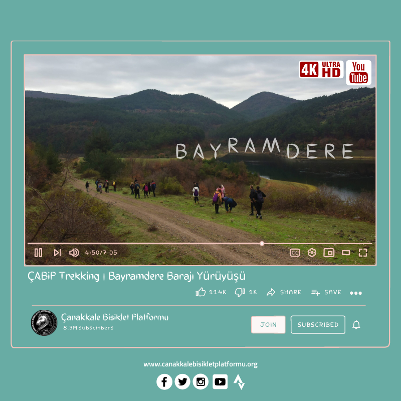ÇABİP Trekking | Bayramdere Barajı Yürüyüşü Videosu YouTube Kanalımızda!