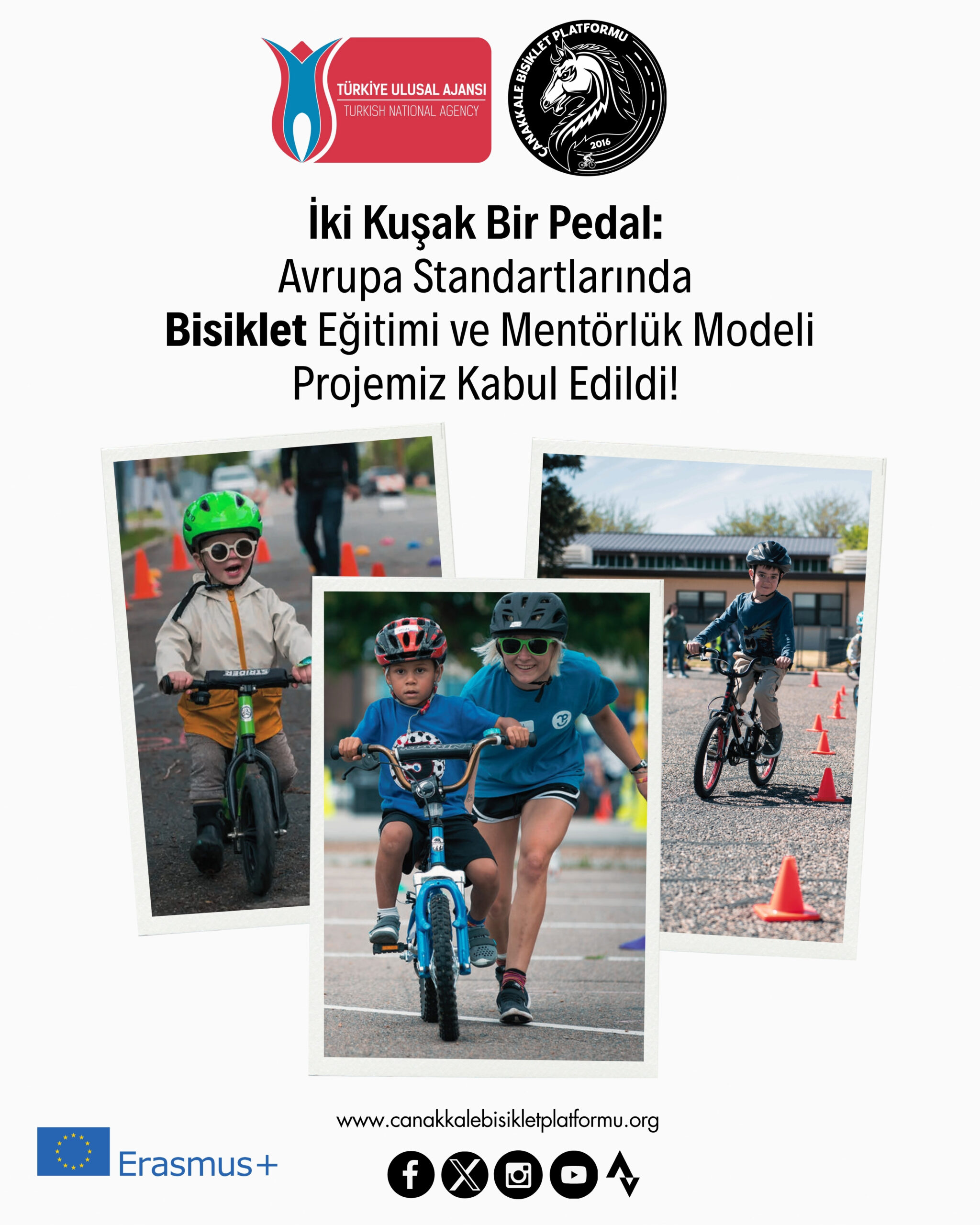 Erasmus+ İki Kuşak Bir Pedal: Avrupa Standartlarında Bisiklet Eğitimi ve Mentörlük Modeli Projemiz Kabul Edildi!